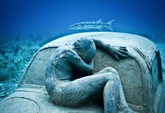 Anthropocene - Underwater Sculpture by Jason deCaires Taylor