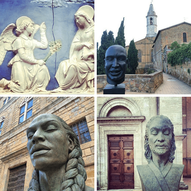 Beautiful sculptures in Tuscany