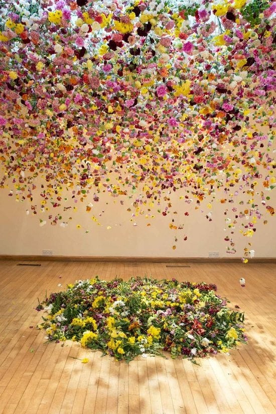 Suspended Floral Installations by Rebecca Louise Law