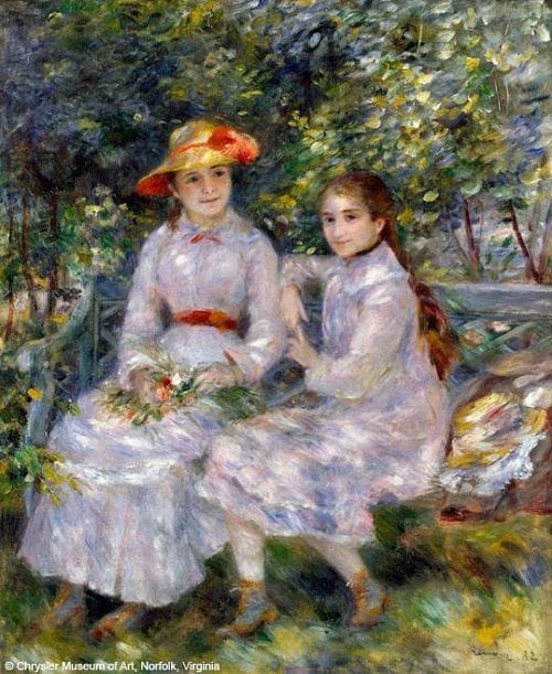 The daughters of Paul Durand-Rue by Renoir