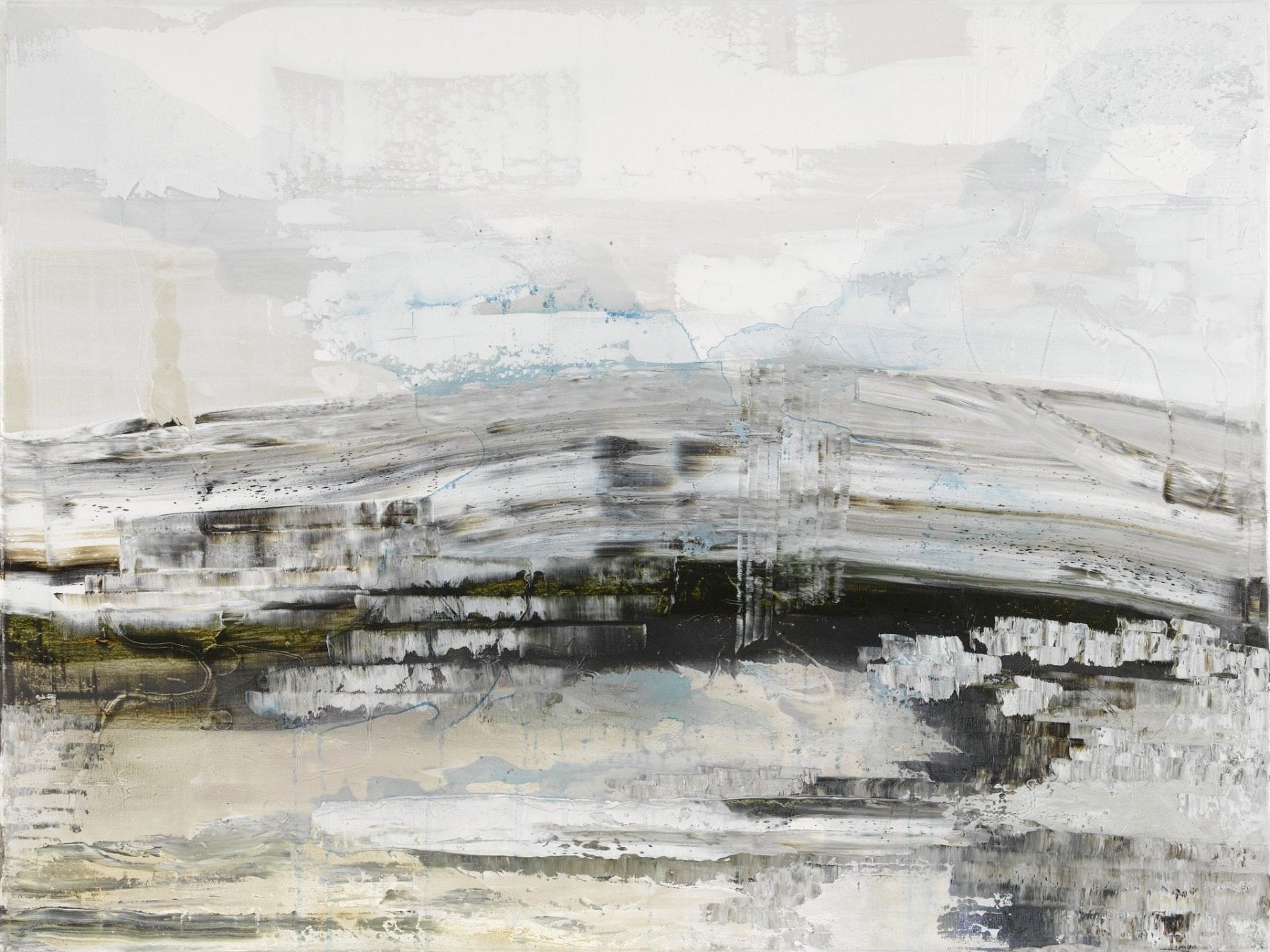 Hill Walking 2 - mixed media with oil on canvas 75 x 100 cm (2 of 2) SOLD available as a Fine Art Print